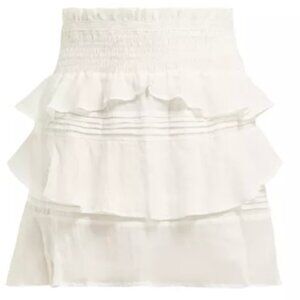 SIR Aurelie Cotton-Blend Mini Skirt Size 2
